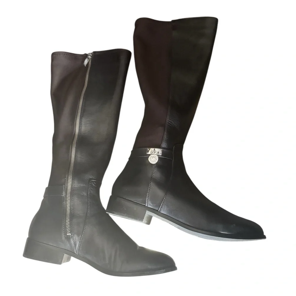 Michael Kors Hamilton Stretch Leather Boot.